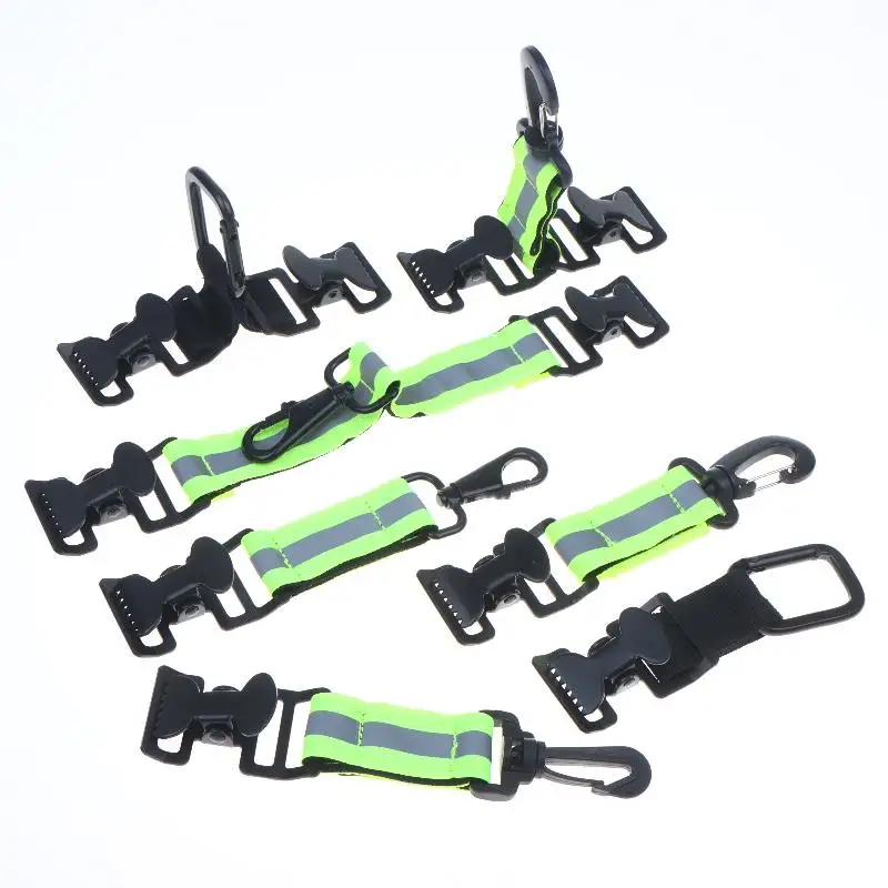 1Pcs Multifunction Portable Gloves Clamps Firefighter Glove Strap Green Grey Labor Work Clamp Mitten Clips Gloves Keeper