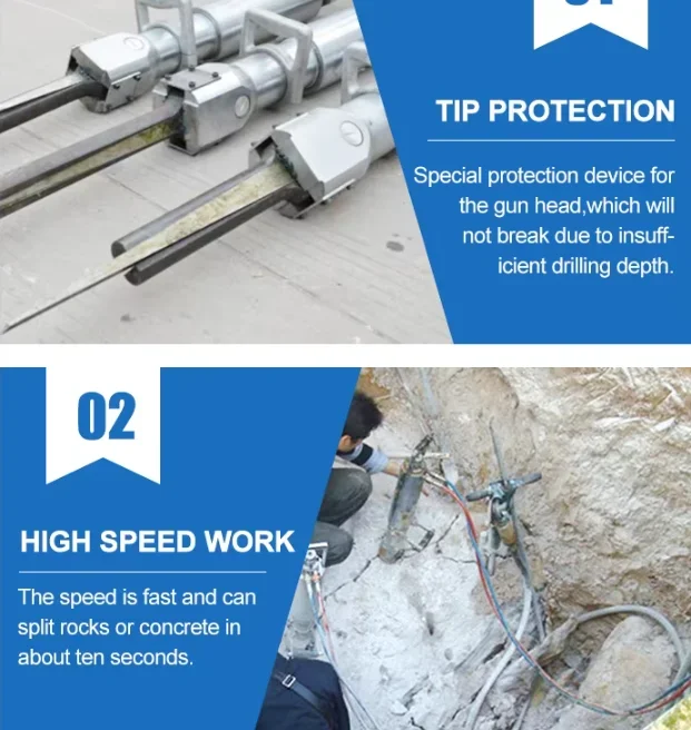 

Гидравлический скальный разрушитель YG на заказ для горнодобывающей промышленности с гидроцилиндрами, гидравлическая машина для раскалывания горных пород, для прокладки тоннелей, использует малогабаритные гидроцилиндры