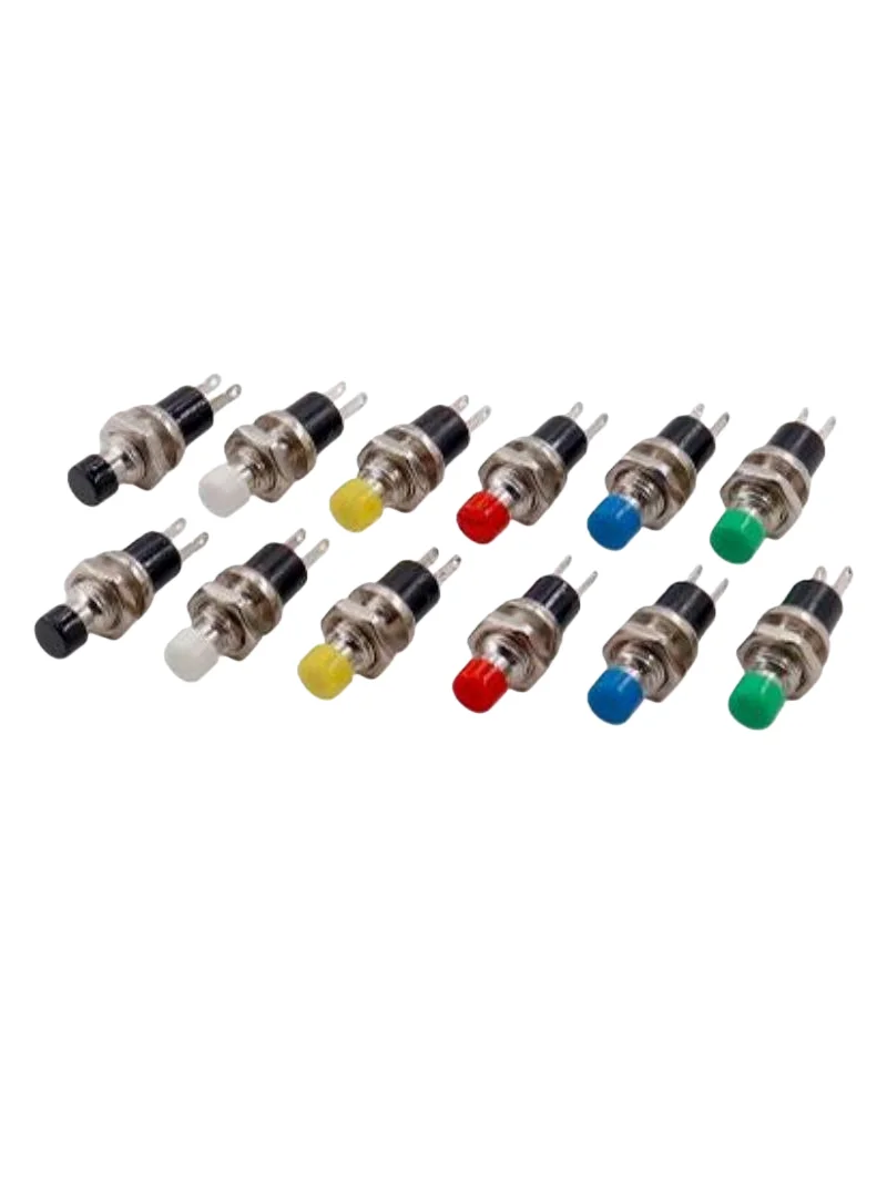 10 Stück PBS-110, kleiner Druckschalter, Einbauloch 6–7 mm, selbstrückstellender Impulsschalter. – Detail 2