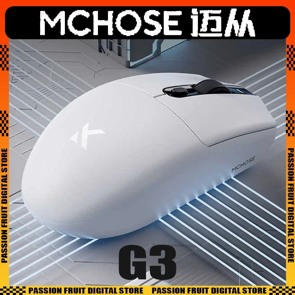 MCHOSE G3 Wireless Mouse 800mAh Bluetooth Three Modes Ergonomic Gaming Mouse Lightweight PC Gamer Accessories Customization Gift