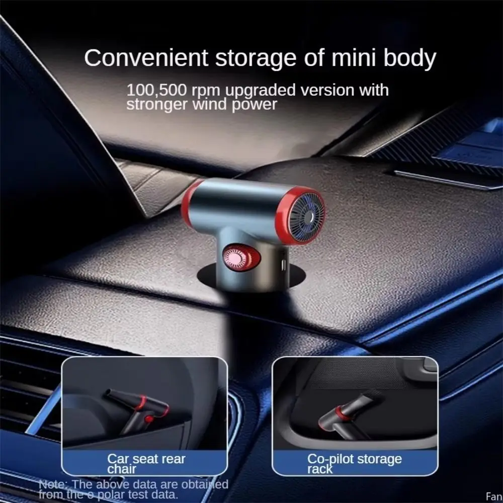 100500 دورة في الدقيقة منفضة الهواء الكهربائية اللاسلكية متغيرة السرعة منفاخ الهواء قابلة للشحن تدفق الهواء قوي أداة غبار صغيرة #3