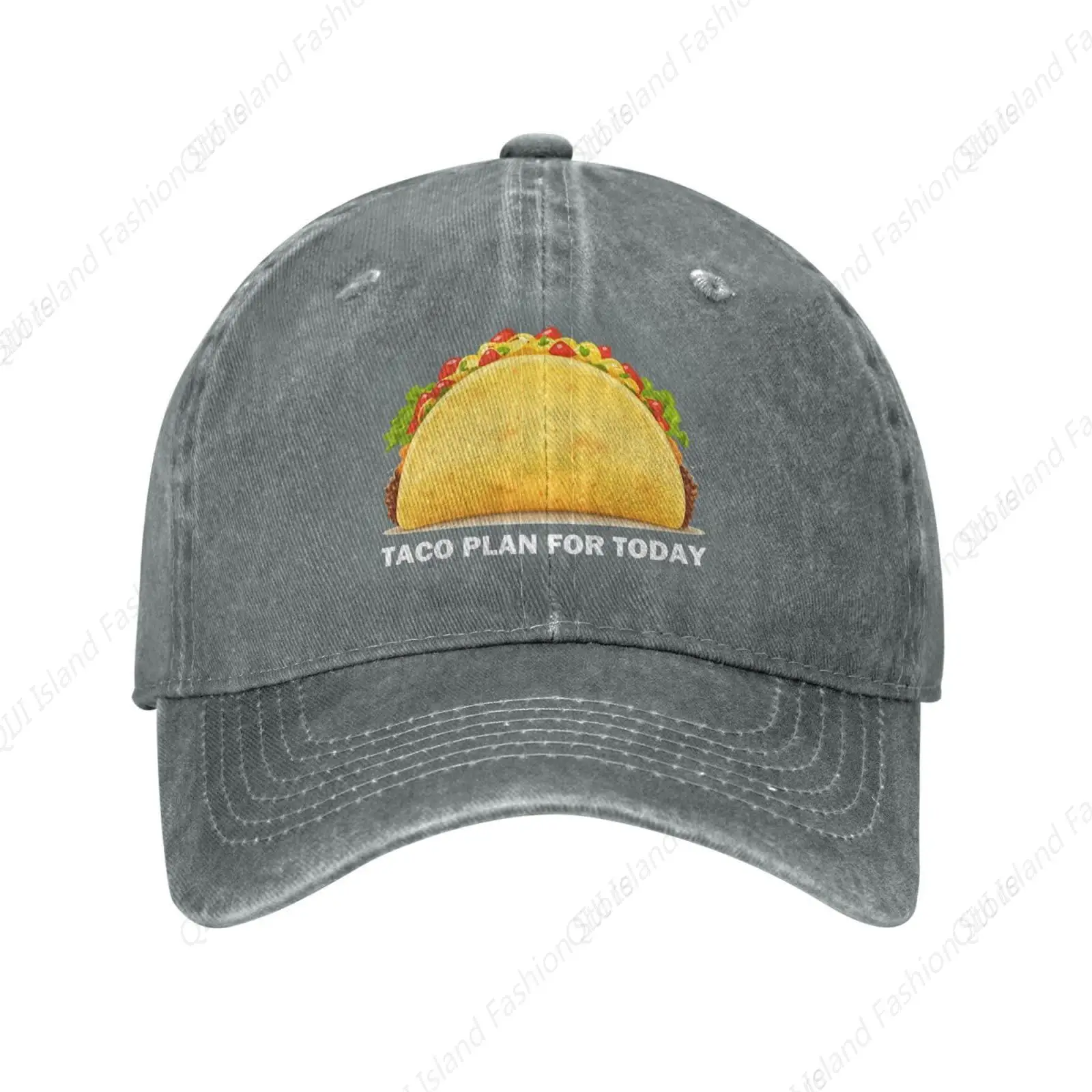 Taco Plan for Today Baseball Cap Spring Autumn Visor Cap Hip Hop Washed Cotton Casquette Distressed Denim Hat Sports