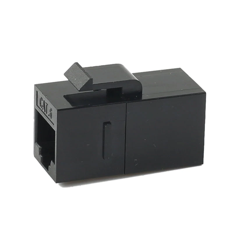 CAT6 Straight Through Module Shielded RJ45 Connector INFO Socket Ethernet Coupler Network Cable Adapter