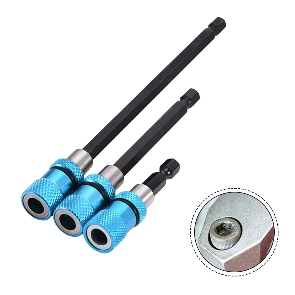 

3pcs/set 60/100/150mm Magnetic Screwdriver Bit Holders Batch Connector Double-head Design For Home Workshop Tool Parts