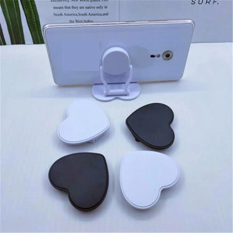 

Heart Love Shape Mobile Phone Holder Stand Cell Phone Bracket For IPhone 11 12 Samsung Huawei Foldable Hoder