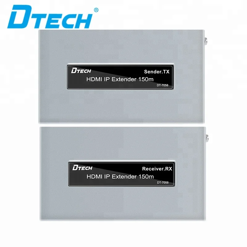 DTECH 150m HDMI Extender 492ft With IR Remote Over Single RJ45 Cat5E/6 Cable HDMI Transmitter and Receiver