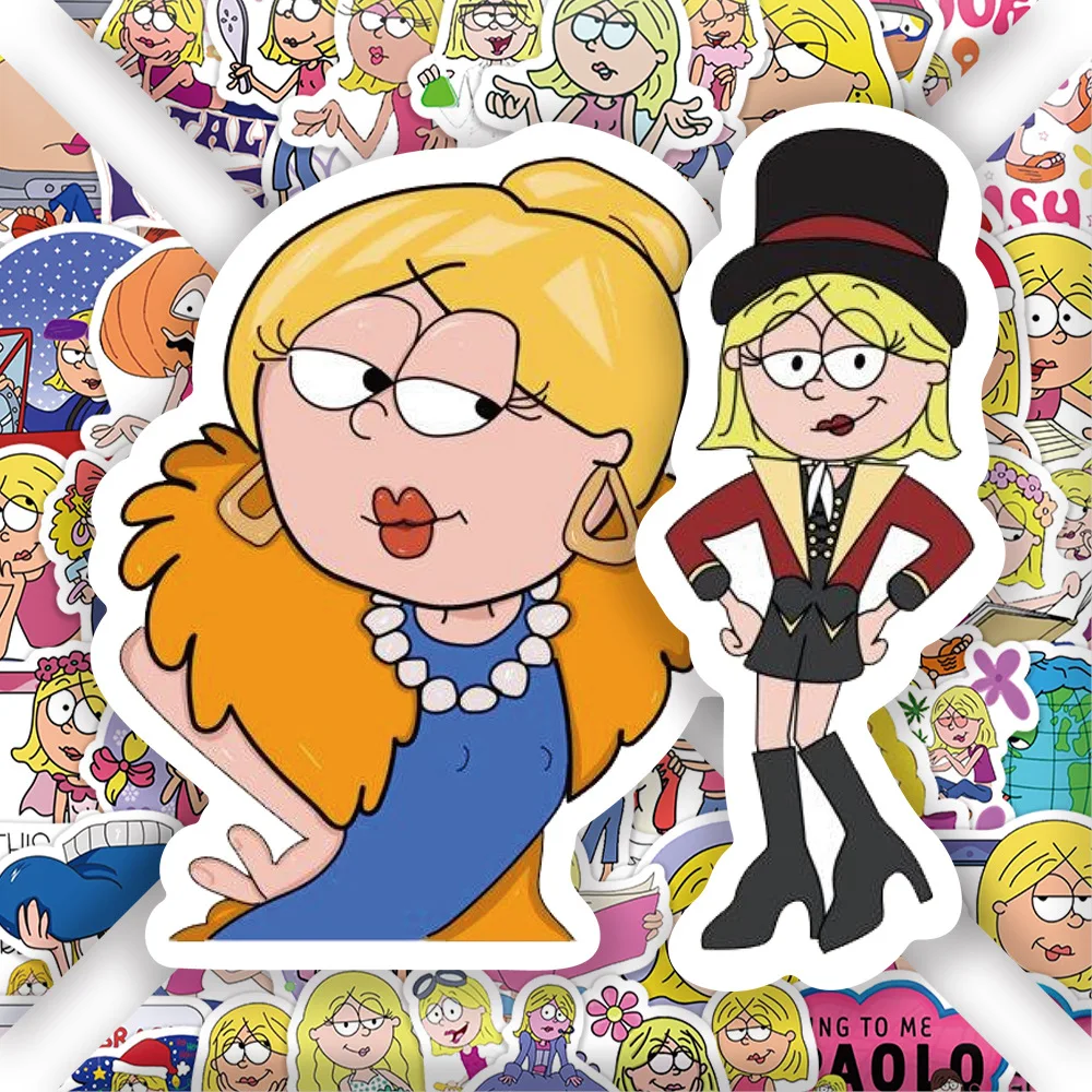 

60PCS Disney Cute Cartoon Lizzie McGuire Graffiti Stickers Anime Decals Laptop Guitar Phone Kids Cup Stationery Sticker Kid Toys