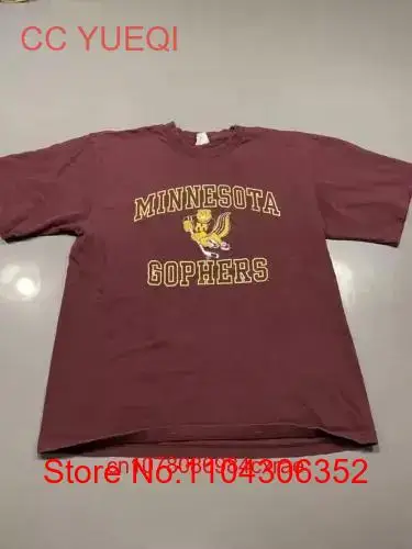 Mens Vintage 90s Minnesota Gophers T shirt College Made In USA Size XL long or short sleeves