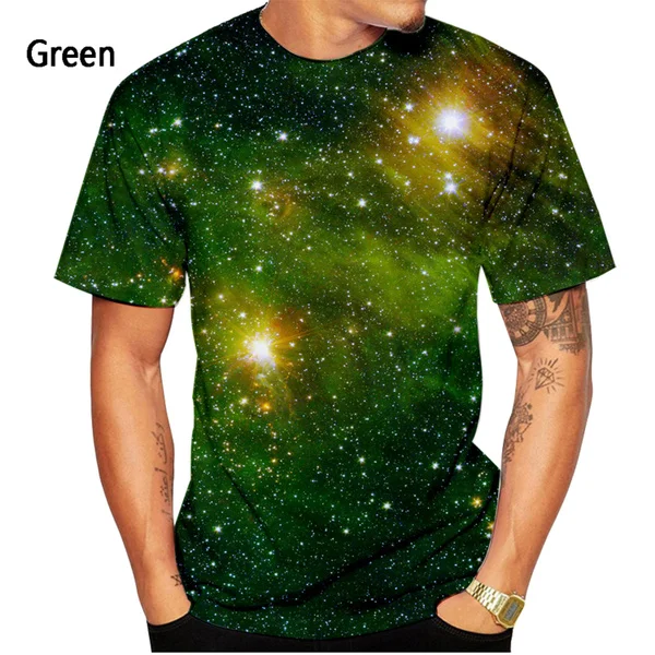 New Fashion Galaxy 3D Printed T-Shirt Men Women Summer Casual Short Sleeve Harajuku Shirt Tops