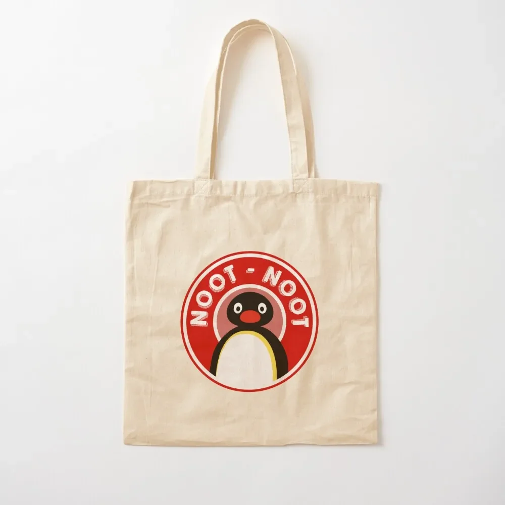 

Pingu / Noot Noot (Pingu the pengouin) - Red Tote Bag canvas tote female bag