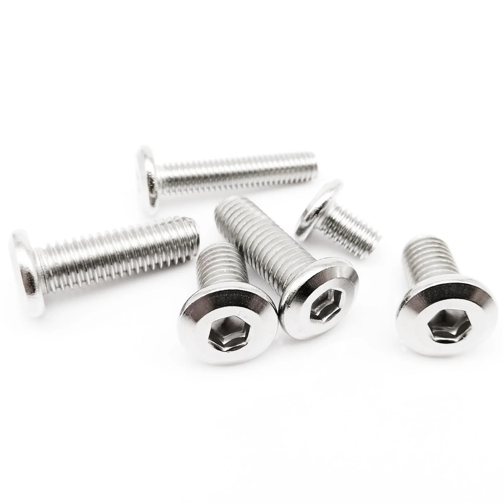 HZYUEGOU M2 M2.5 M3 M4 M5 M6 M8 304 Edelstahl Große Flachkopf-Innensechskantschraube für Möbel, Tische und Betten – Detail 2