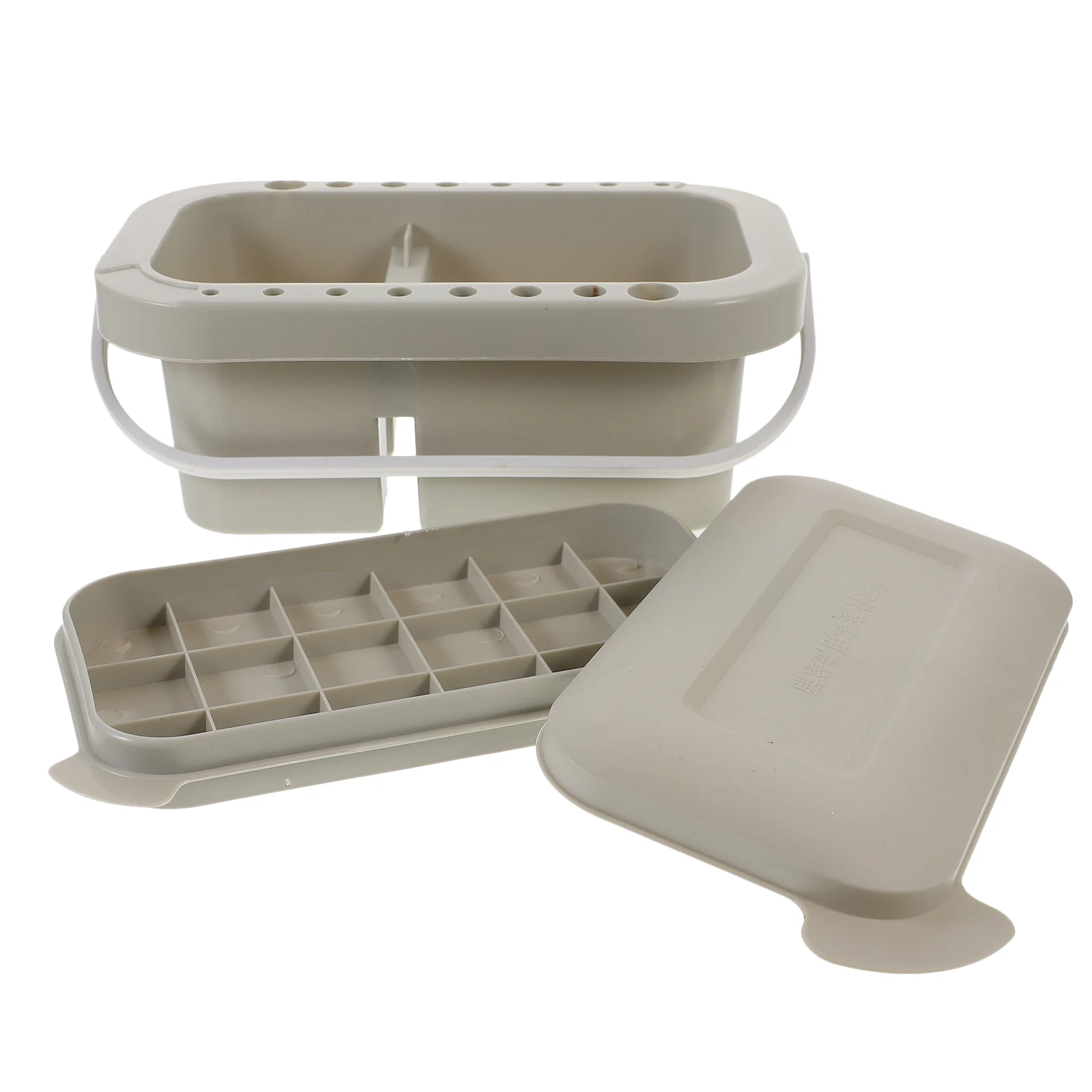 

Portable Wash Pen Bucket Large Capacity Cleaning Brushes Gouache Acrylic Oil Reusable Plastic Artist Palette Compact