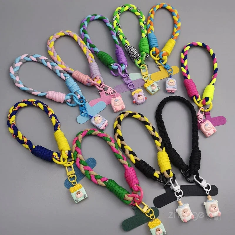 Cute Phone Lanyard Short Wrist Bold Men\'s and Women\'s Portable Portable Lanyard Simple Fashion Suitable for All Mobile Phones