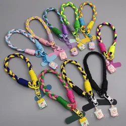 Cute Phone Lanyard Short Wrist Bold Men's and Women's Portable Portable Lanyard Simple Fashion Suitable for All Mobile Phones