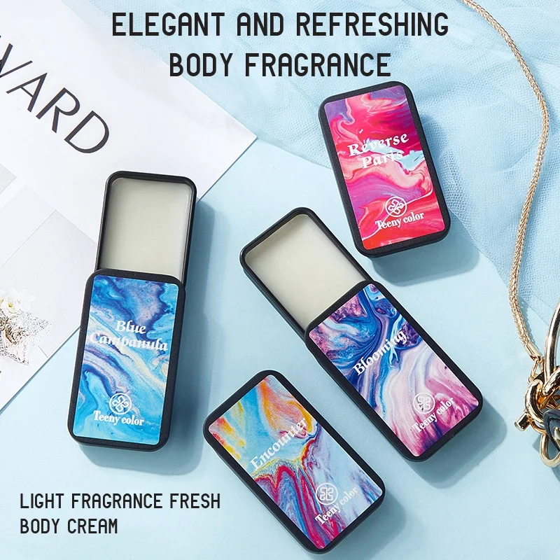 Portable Pocket Solid Cream Light Fragrant Men's and Women's Fragrance Body Cream