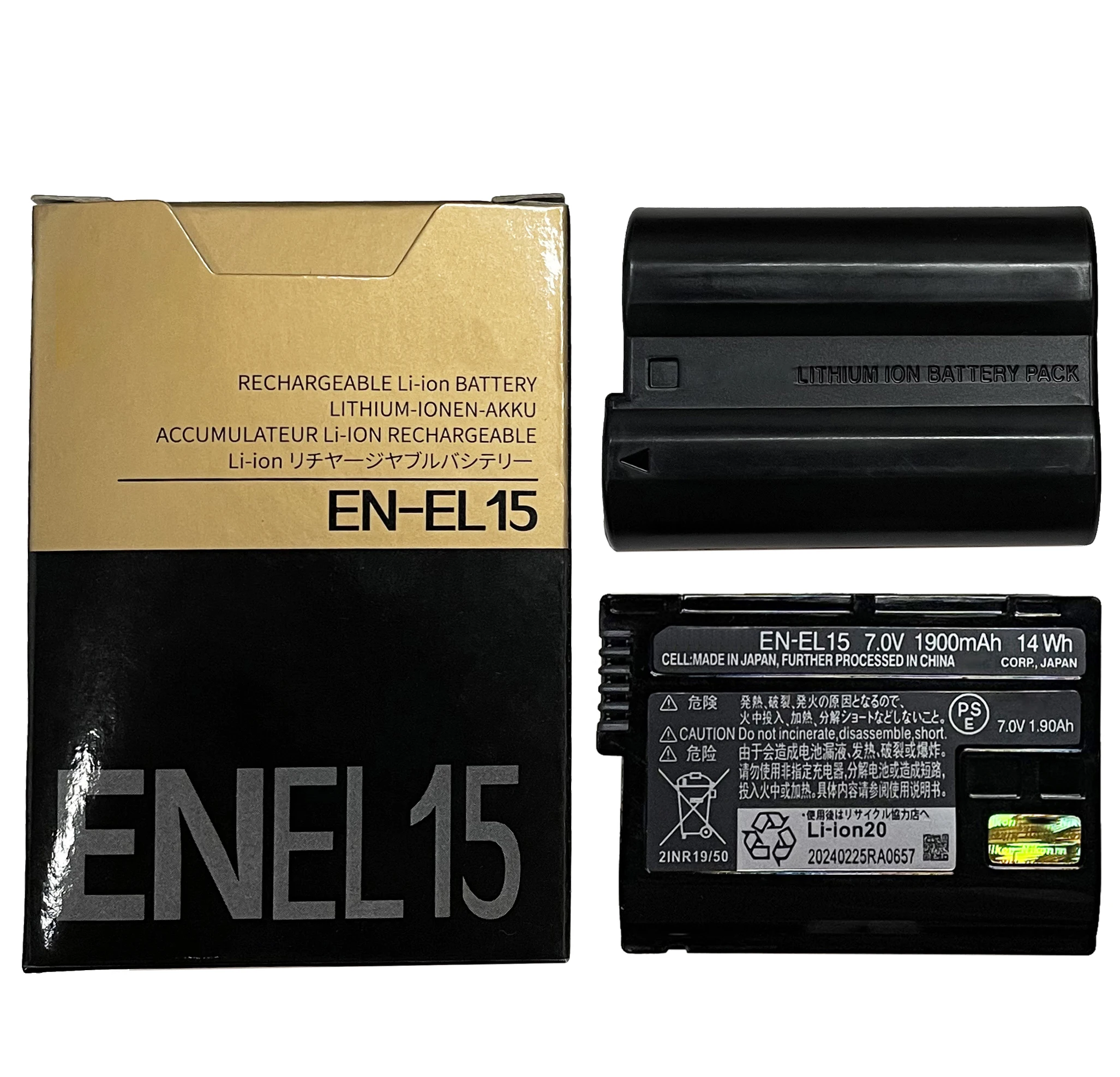 

NEW EN-EL15 ENEL15 EN EL15 Camera Battery For Nikon DSLR D500 D600 D610 D750 D800 D800E D810 D7000 D7100 D7200 D7500