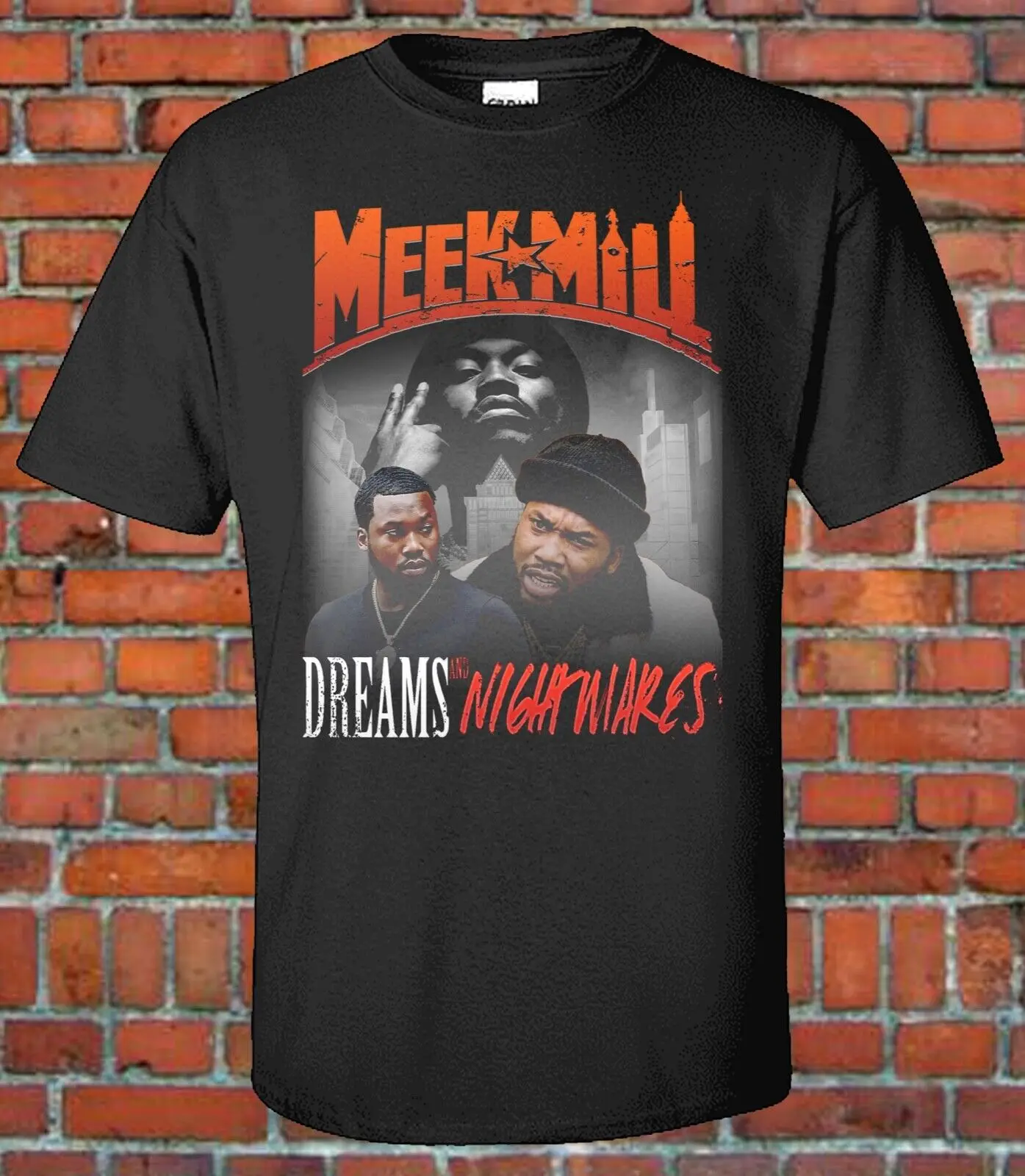 

Meek Mill 90s style Bootleg Tee Philadelphia Dream Chaser MMG