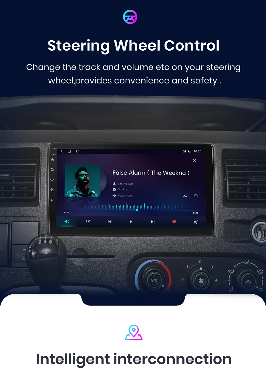 Junsun AI 4G LTE Drahtlose CarPlay Android Auto Auto Radio Für Ford Neue Transit 2009 2010 2011 2012-2019 GPS Navi BT DSP RDS FM ﻿ – Detail 13
