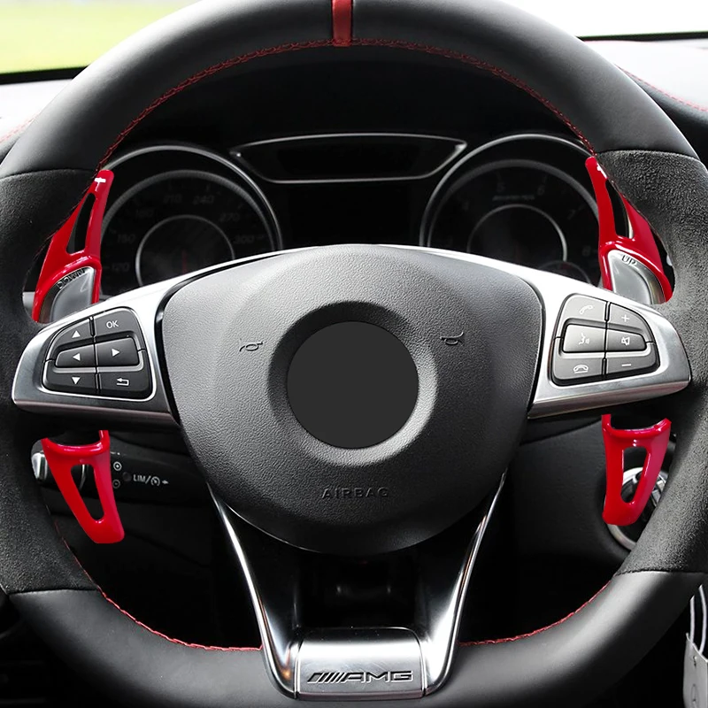 For Mercedes-Benz AMG Steering Wheel Paddle Shift Extension GLA GLC GLB GLE AMG A35 A45 C43 C63 E63 S63 S65 CLA 35 45 63 G63