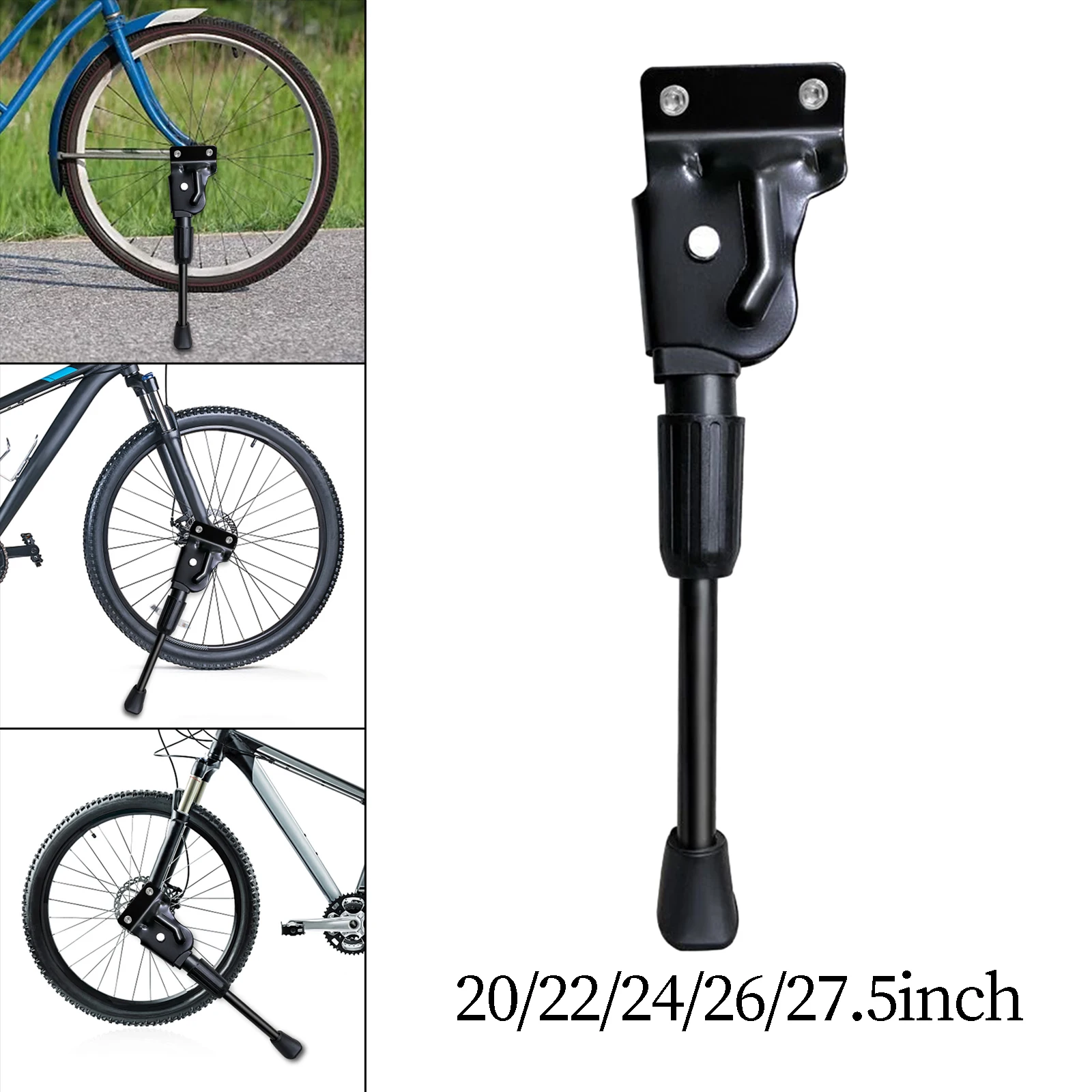 Bike Kickstand Foot Mountain Road Bike Kick Stand Parking Stand Rear Mount Metal Bike Side Kick Stand