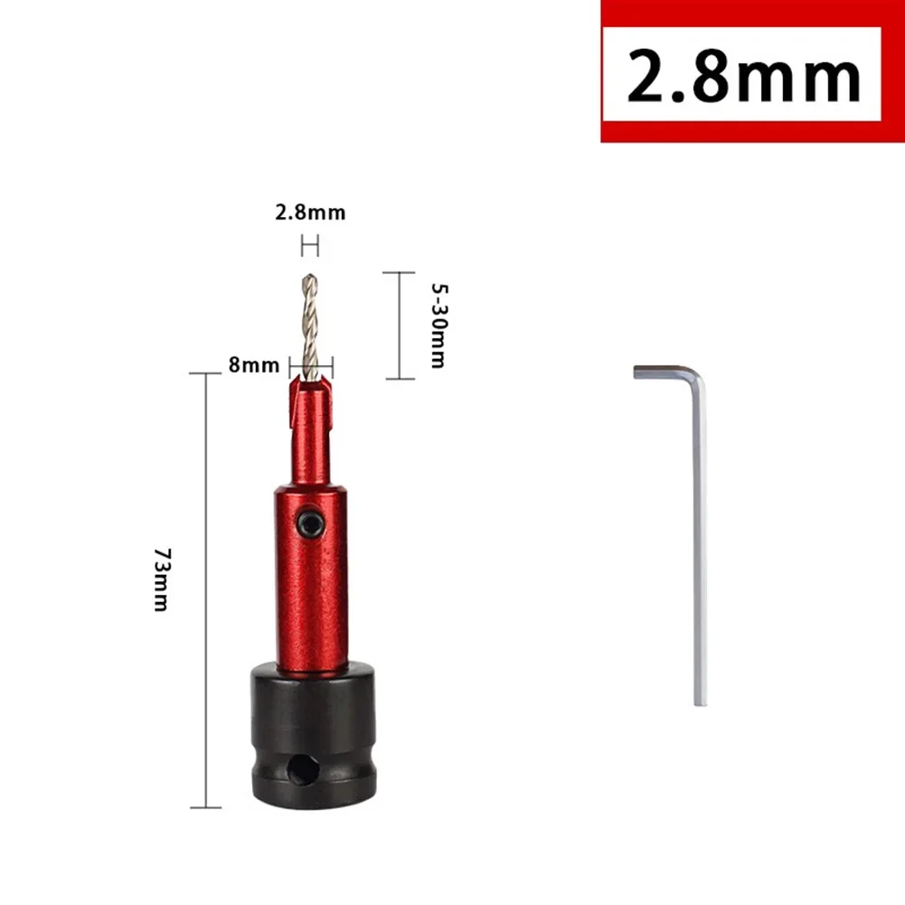 Set Mata Bor Countersink Drive 3/8in Dirancang untuk Pengerjaan Kayu dengan Kinerja Luar Biasa dan Pengaturan Kedalaman