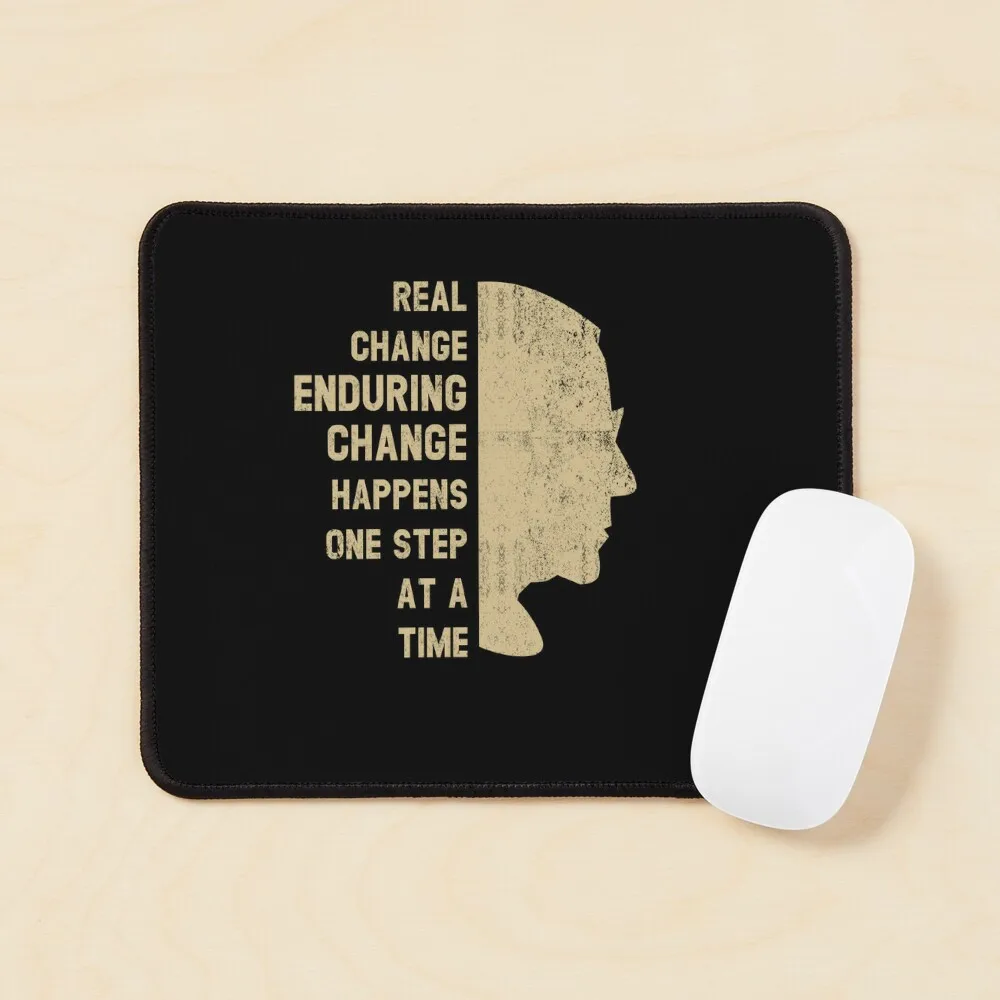 Motivational Rbg Quote Real Change Endur  Mouse Pad Desk Gamer Play Mens Carpet Table Printing Gaming Mat Keyboard PC Computer