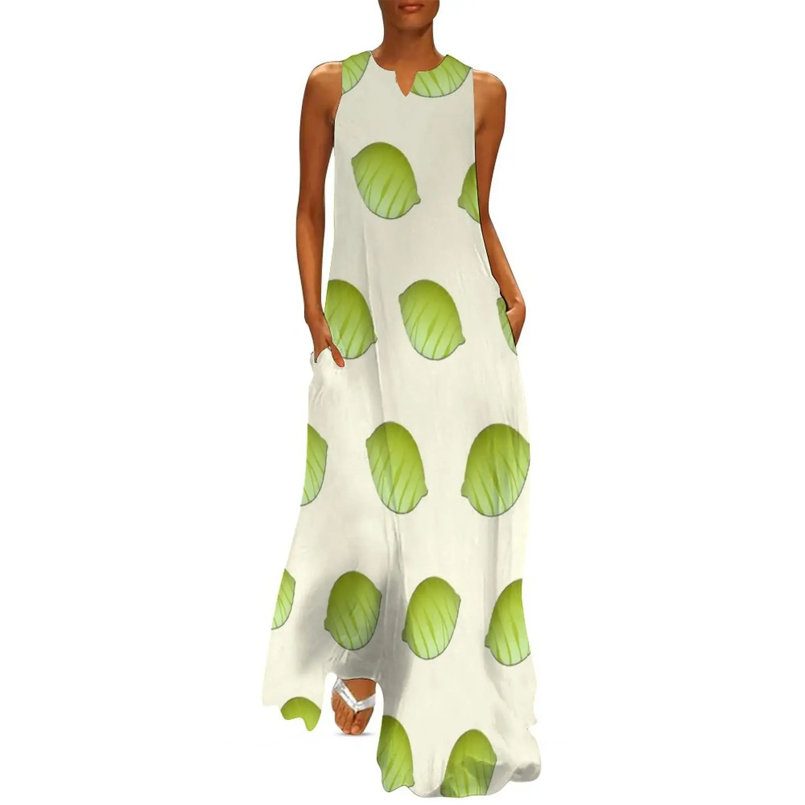 

Limes Long Dress Dress women Summer dresses for women Women"s skirt