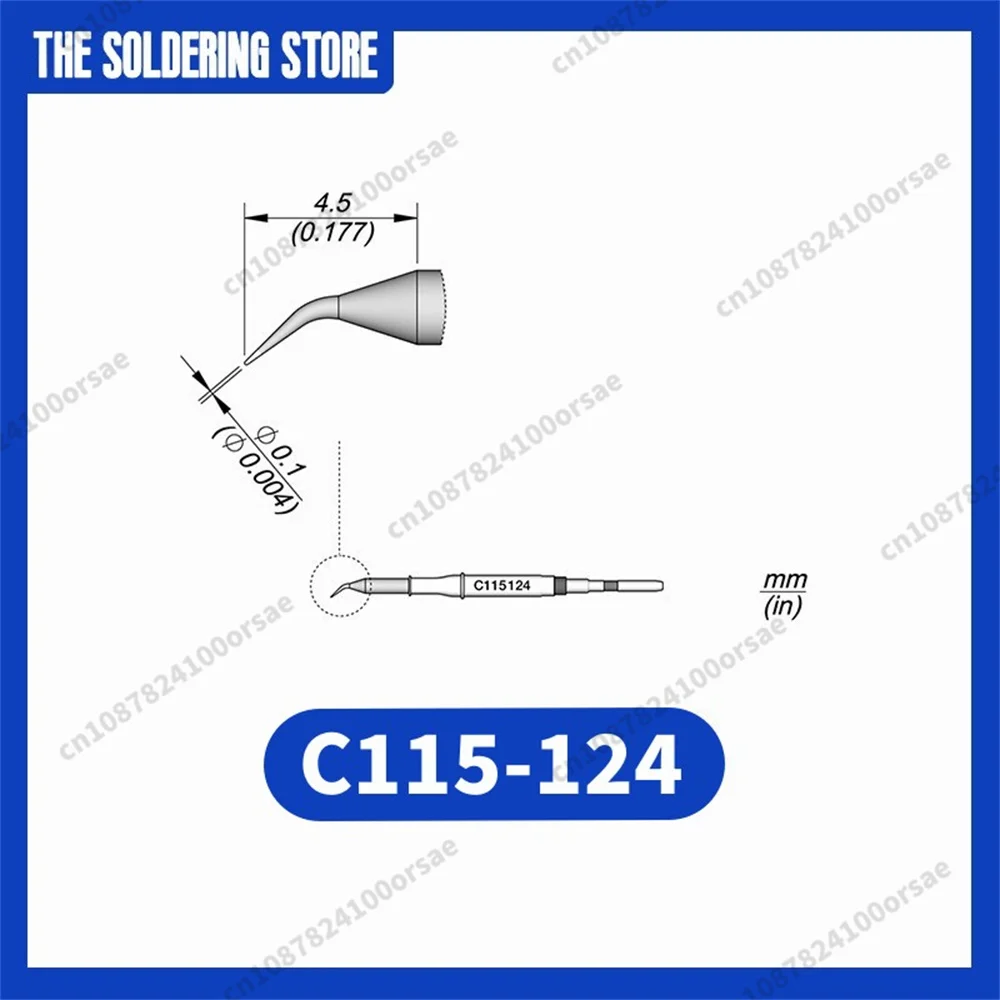 

C115 124 Cartridge for JBC NASE/NANE SUGON AIFEN T115 Soldering Handle, жало C115 Tip Replacement Accessory Tool