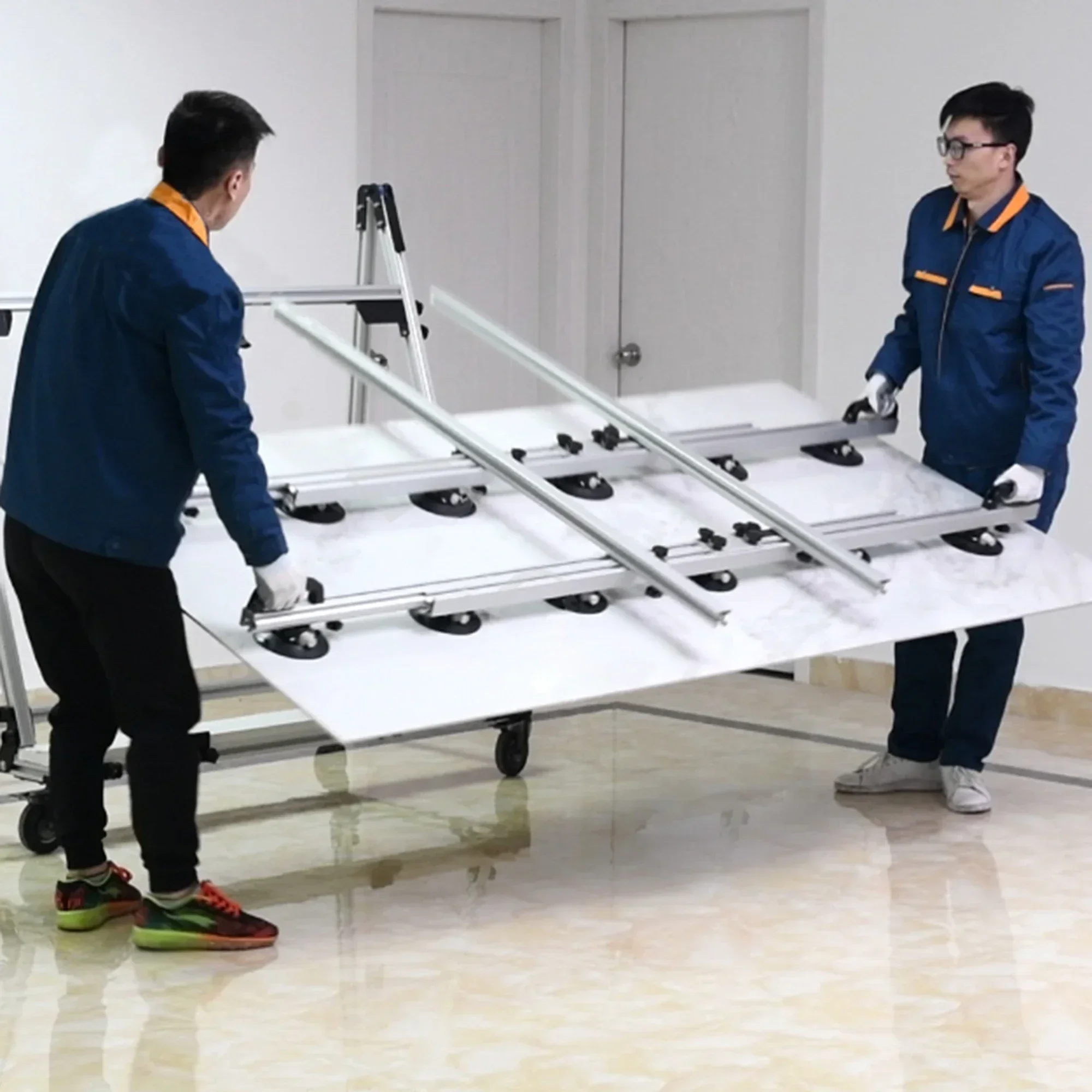 Large Format Tile Slab Handling Tool Handling System With 6 inch Rubber Vacuum