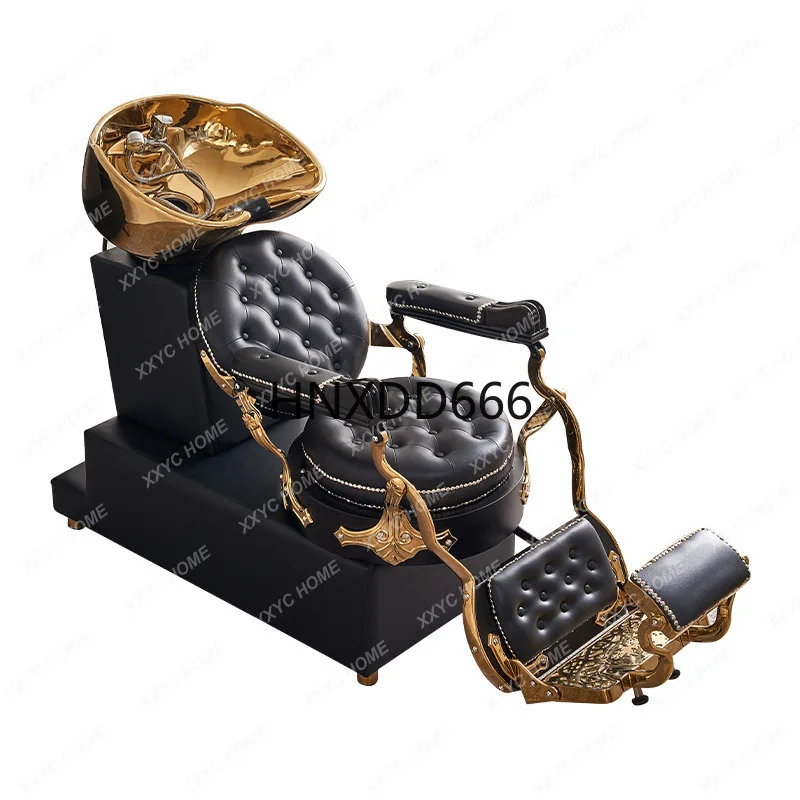 

Men's retro oilhead barber shop hair lift shaving chair