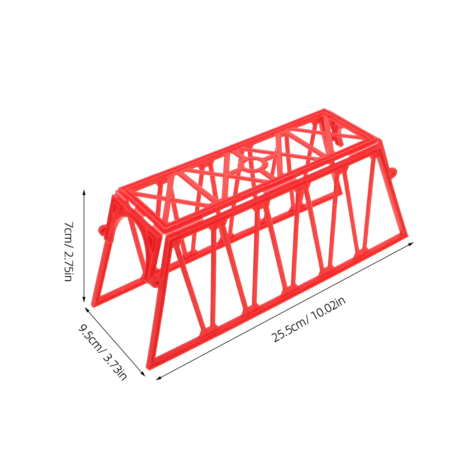 4Pcs Kids Train Track Bridge Support Net Simulation Bridge Construction Accessories for Railway Scenery Layout