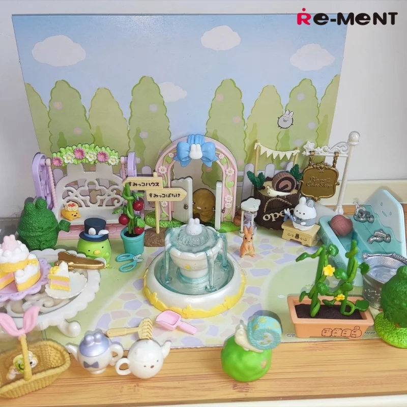 

Коллекционные миниатюрные фигурки Re-Ment Sumikko Gurashi Secret Garden Party Afternoon Tea в слепой коробке, декор для стола, для фанатов аниме и игрушек