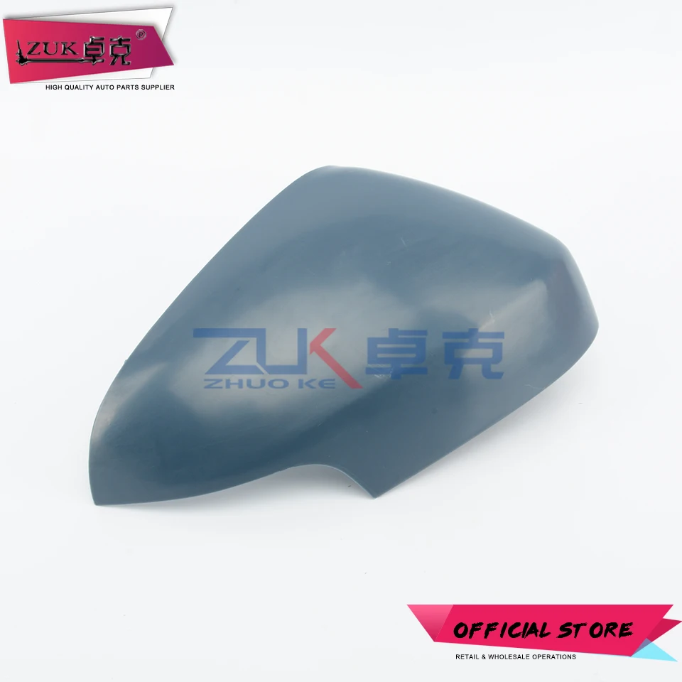 ZUK For Volvo S40 C30 C70 V50 2007-2009 Exterior Door Rearview Mirror Cover Side Mirror Shell Wing Mirror Housing None Painted