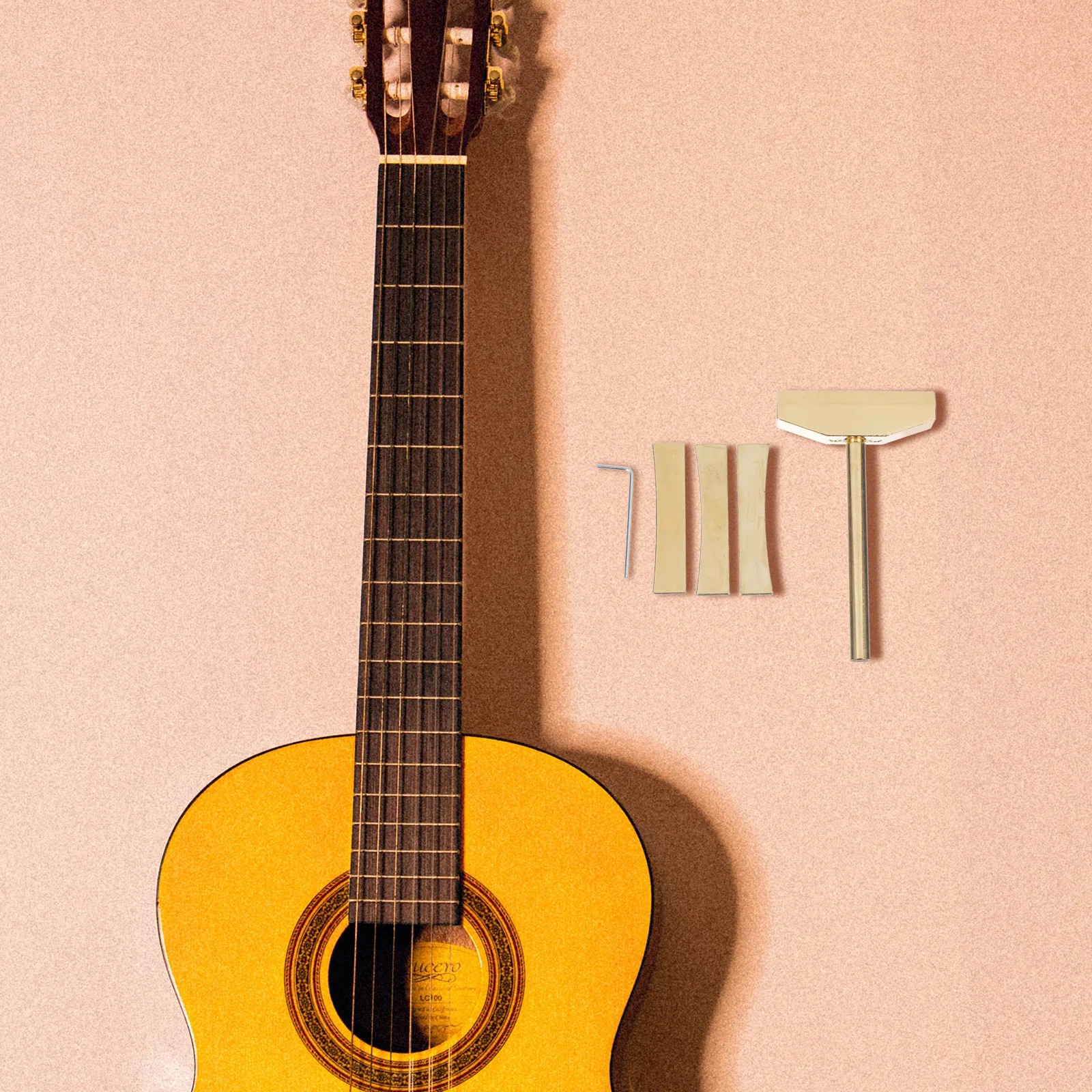 

1Set Guitar Fret Tool Professional Alloy Fret Insert Press Caul and Durable Wrench for Repair Maintenance Luthier Supplies