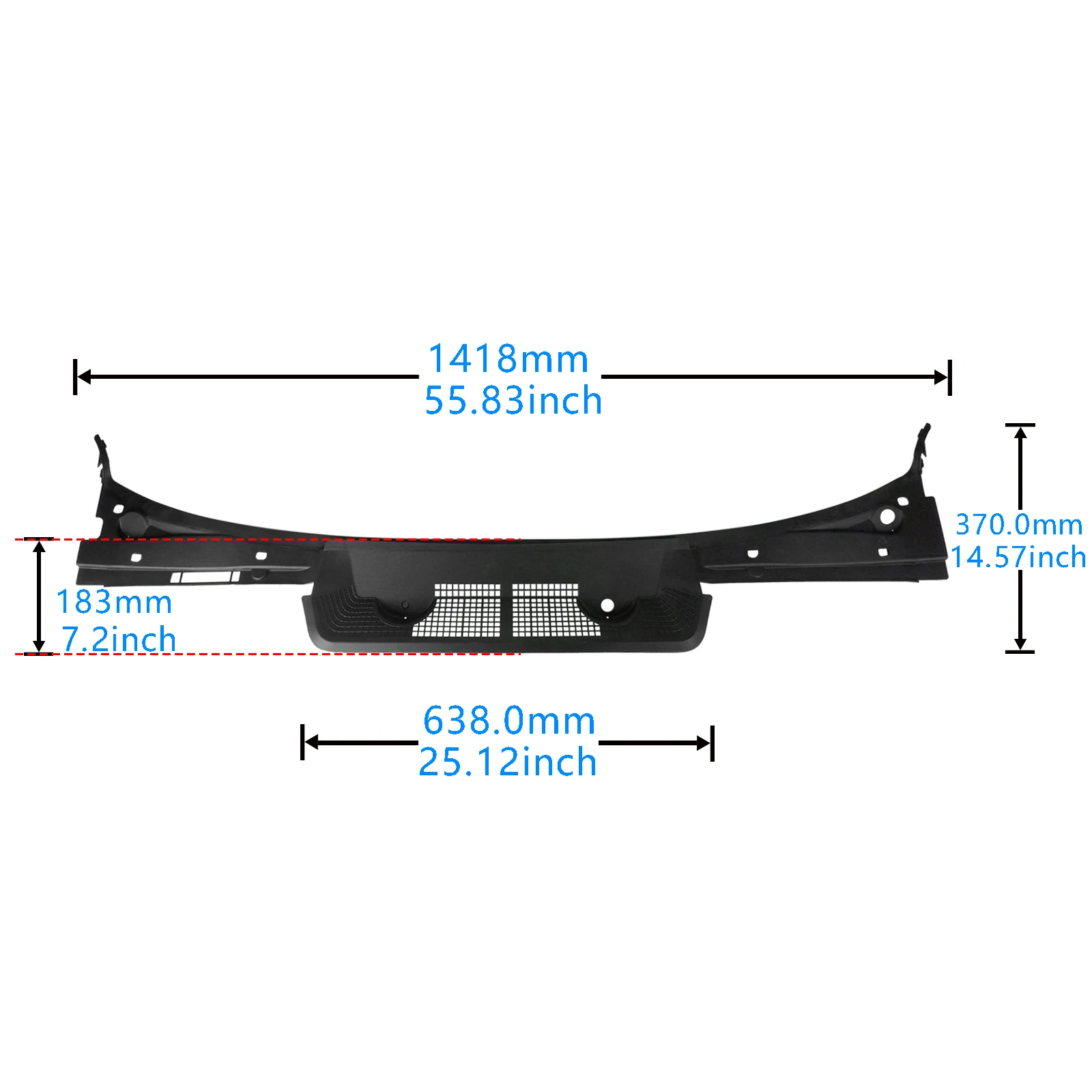 1 Set Car Parts Front Windshield Wiper Cowl Cover Panel Water Guide Plate For 1992-1999 BMW 3 Series E36 2-Door 51711977677