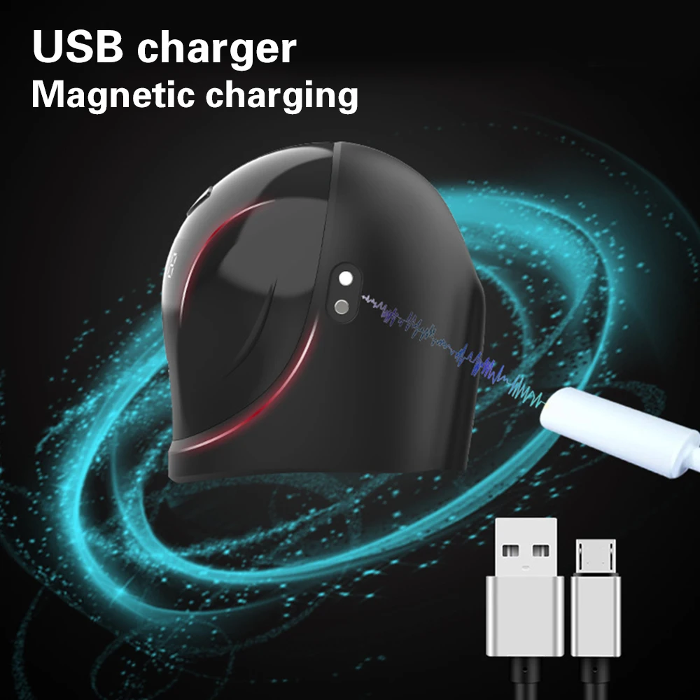 Male Penis Vibrator Delay Trainer Glans Massager Stimulator Digital Display Male Masturbator Cup Adult Sex Toys For Men 18+ - view 5