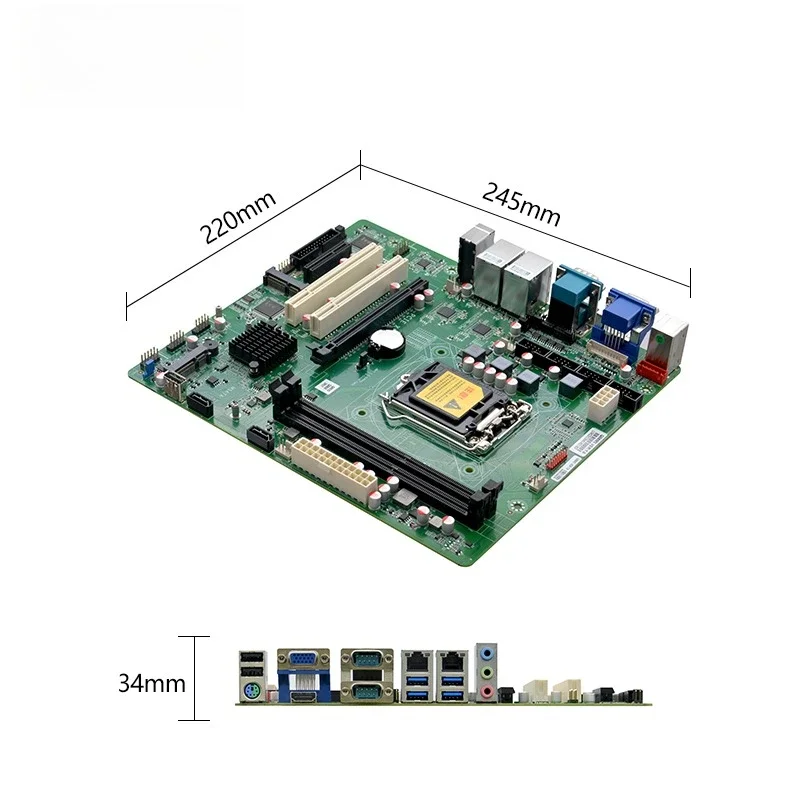 ضمان جديد 3 سنوات ATX Q85 LGA1150 I3 I5 I7 معالج 2 DDR3 HD VGA 2 LAN 11 USB PCIE Win10 Linux اللوحة الأم الصناعية #1