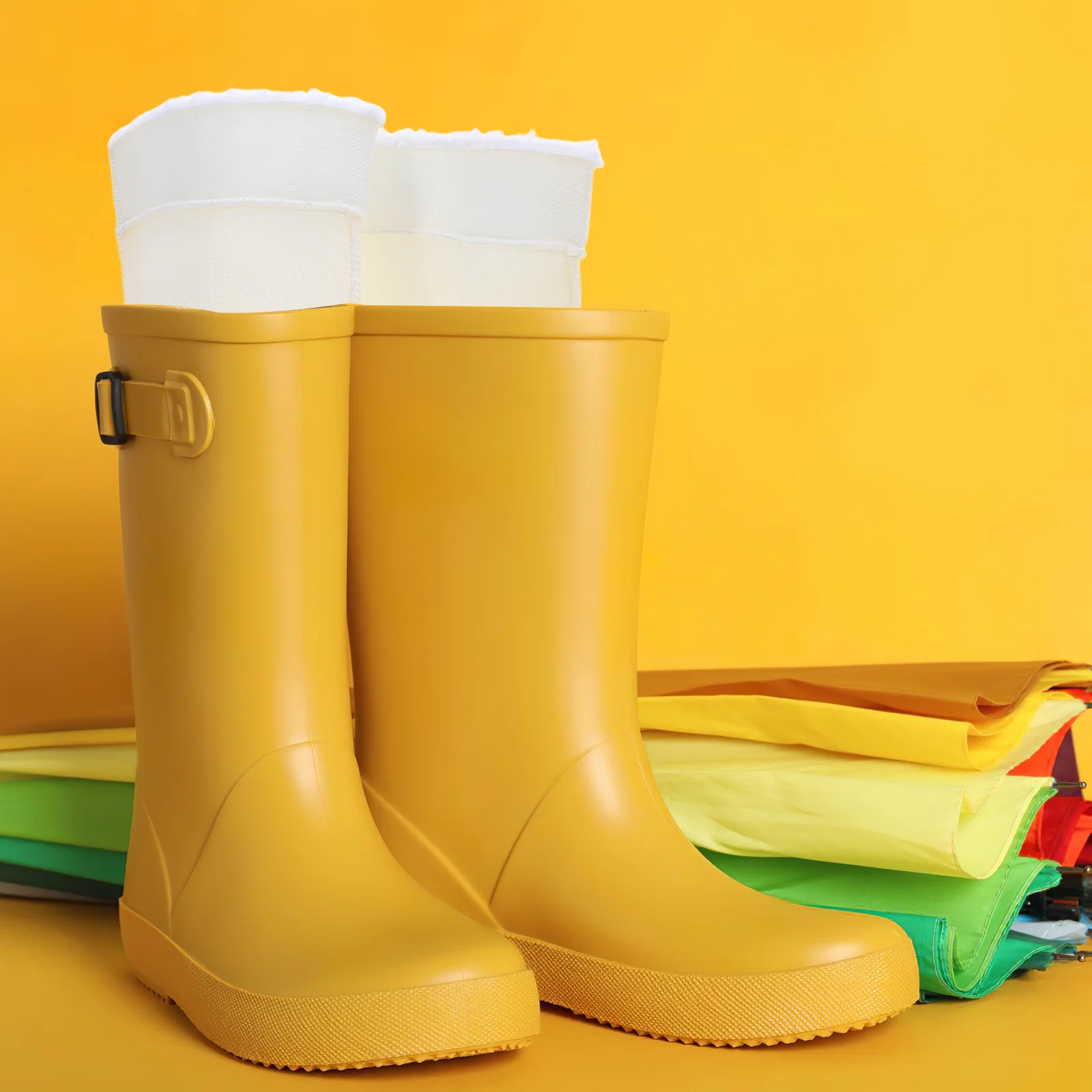 

1Pair Rain Boot Socks Liner for Women Mid Calf Soft Comfortable Waterproof Inner Socks for Snow Mud Boots Winter Walking