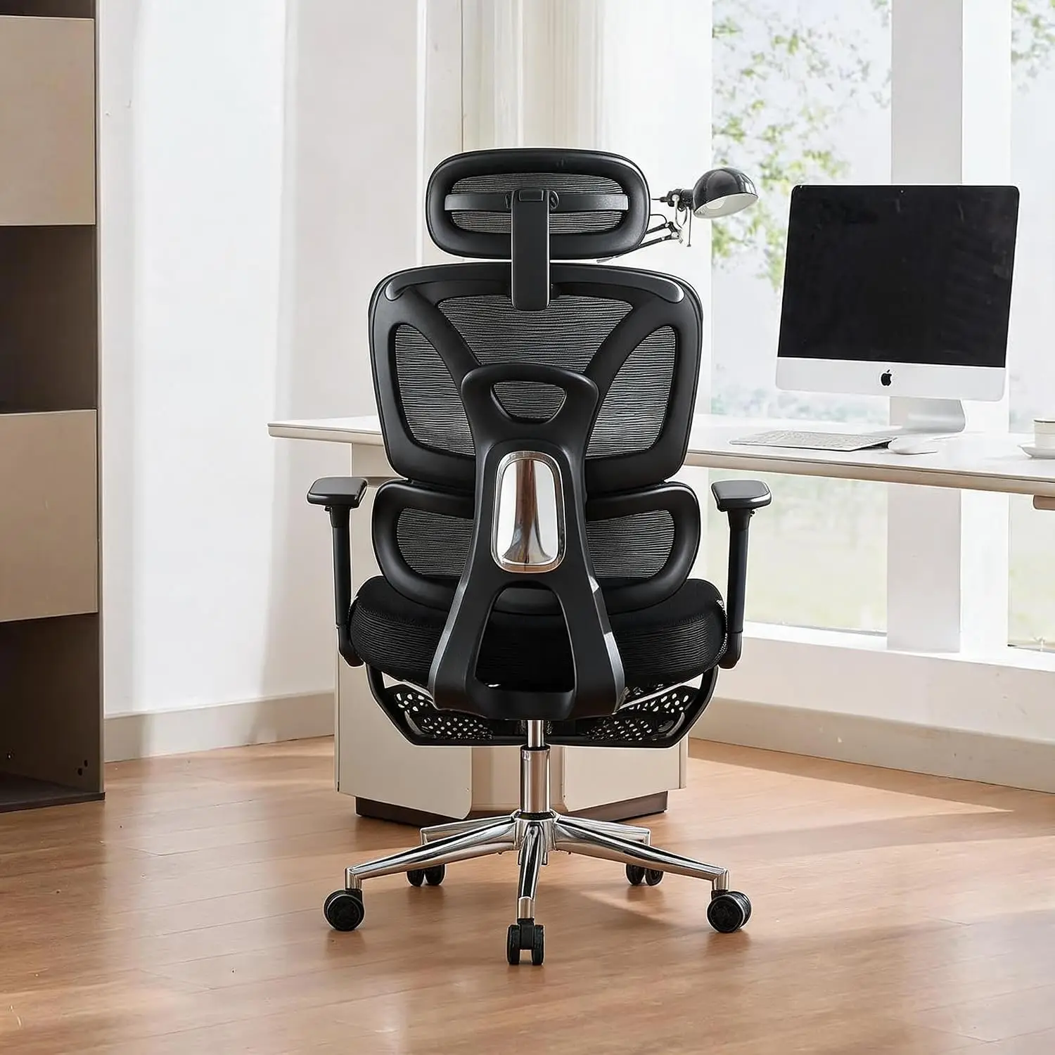 Garvee Mesh Office Chair Ergonomic Design Armchair 120 Degree Recline, 300 lb Home Reclining Adjustable Boss Backrest Stool with Footrest Game Chair Furniture