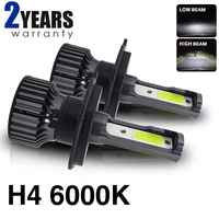 2pcs H4 Led Headlight Car Light Bulb 6000K H11 H7  H1 H3 H8 H9 880 881 905 9006 HB3 3000K Ice Blue Green 12V 24V Car Fog Lamp