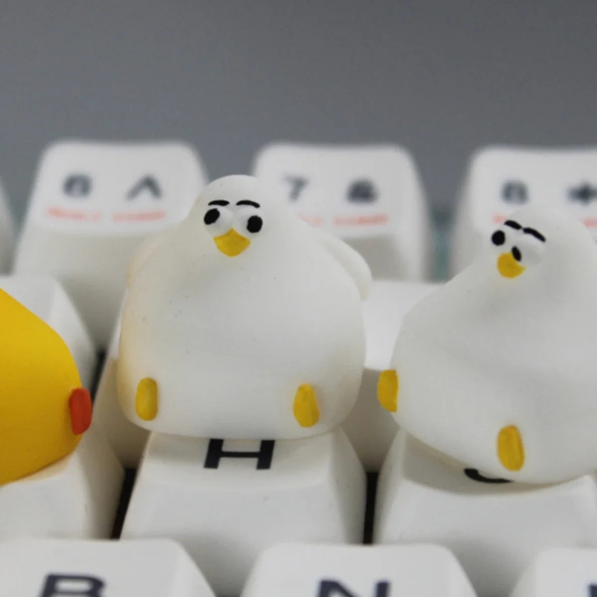 

Personalized keycaps Wise seagull Creative resin keycaps Cartoon cute keyboard girlfriend gift