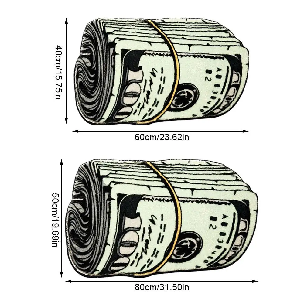 아트 머니 크리에이티브 카펫, 아늑한 TPR 미끄럼 방지 바닥 매트, 거실 장식 러그, 욕실 건조 흡수 매트, 신제품