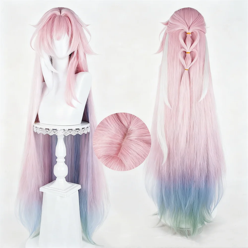 IN STOCK Cyrene Cosplay Wig Long Hair Wig MiukoCosplay Game Honkai: Star Rail Cosplay 3