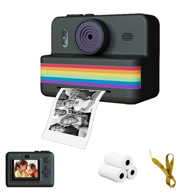 Digitale Kinderkamera für Fotografie, Mini-Drucker, tragbar, Thermo-Sofortdruck, Foto-Kinderkamera, 2,8 Zoll HD-Video, Spielzeuggeschenke 9