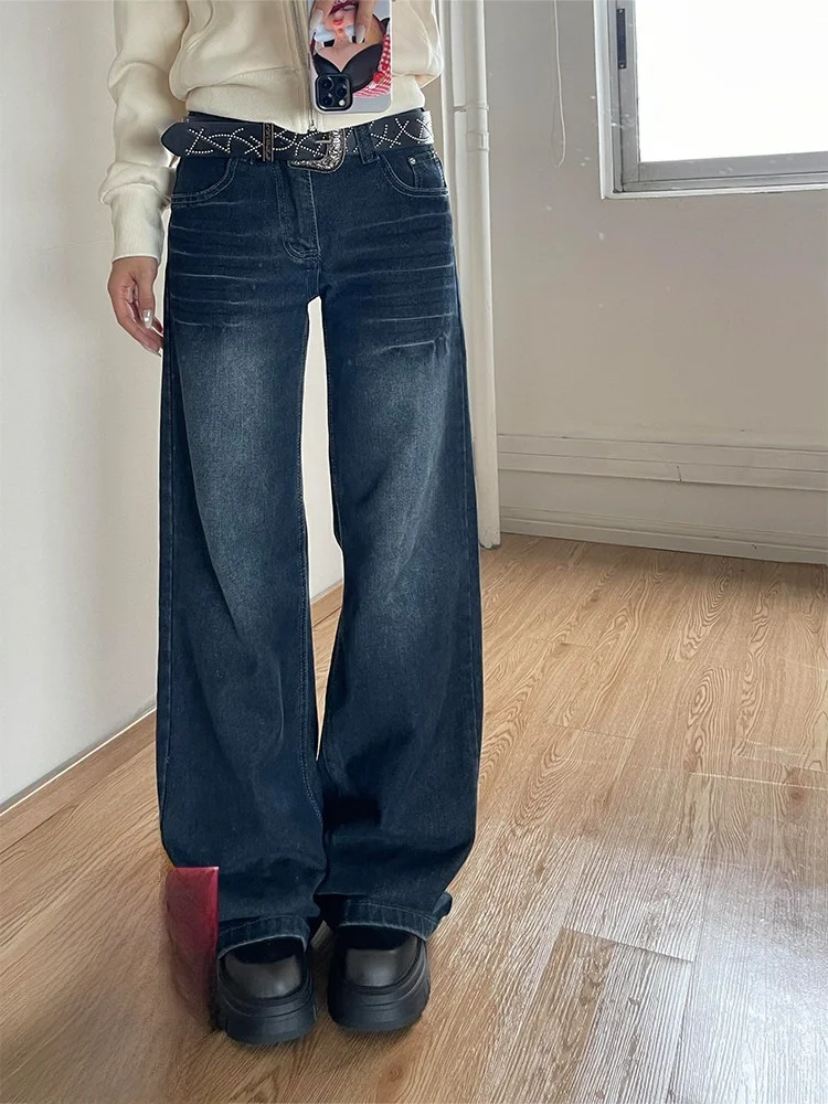 

Джинсы женские с высокой талией, широкими штанинами, облегающие, тонкие, прямые, в американском стиле, теплые, сексуальные, летние, новинка