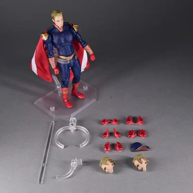 

New Mafex No.151 Homelander Action Figure The Boys 15cm Articulated Collectible Model with Interchangeable Parts Medicom Toy Gif