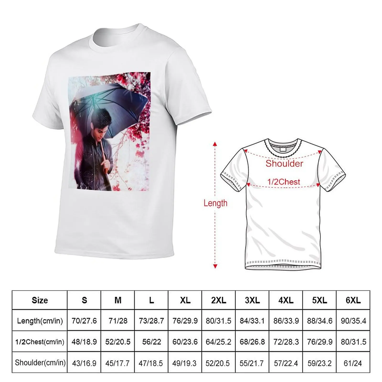 Matt Daddario umbrella T-Shirt blue archive sublime plain white t shirts men