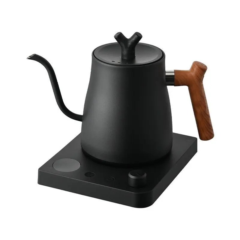 Factory Direct Compatible with304 Stainless Steel Coffee Hand Brew Kettle Rust Steel Adjustable  Kettle Temperature Control