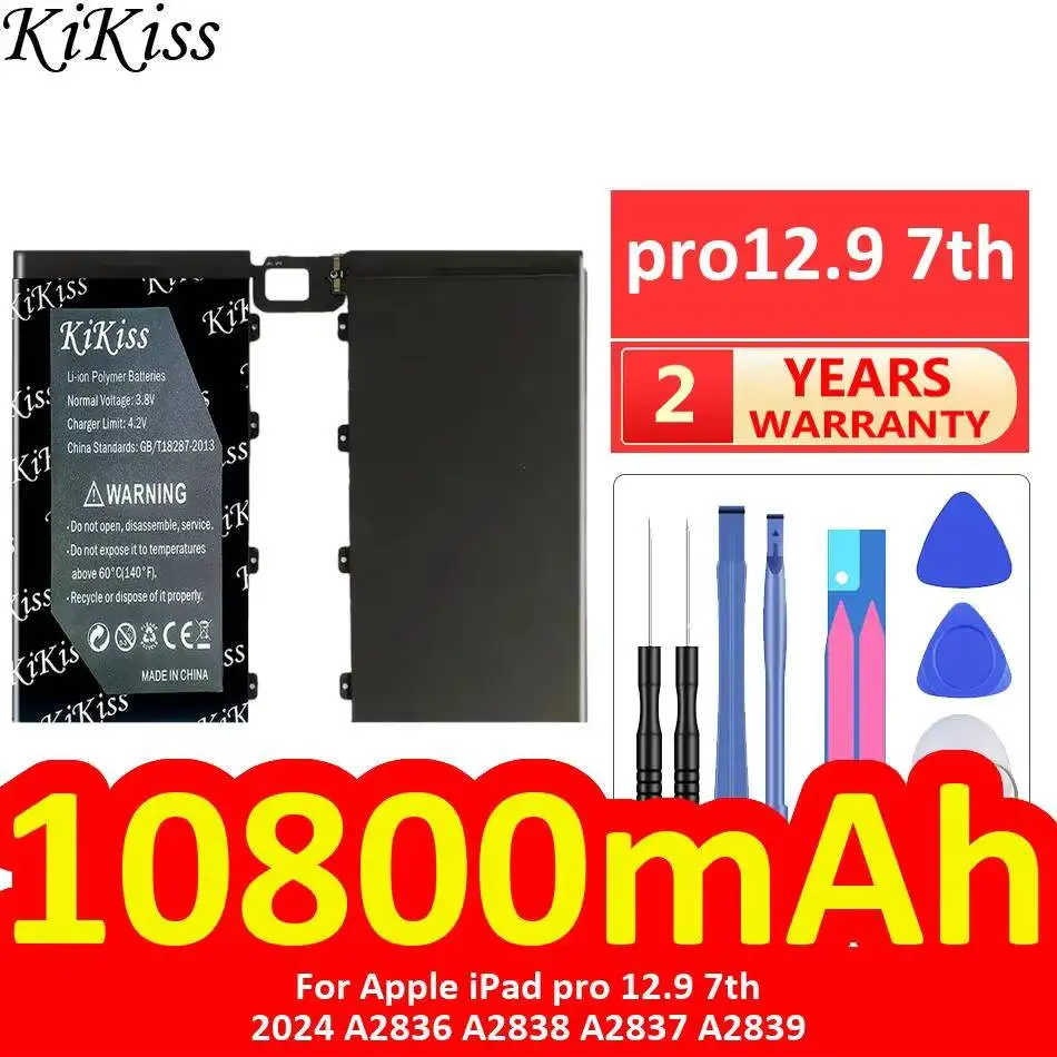

Stable For Apple iPad Pro 12.9 7th 2024 A2836 A2838 A2837 A2839 pro12.9 Tablet Battery 10800mAh