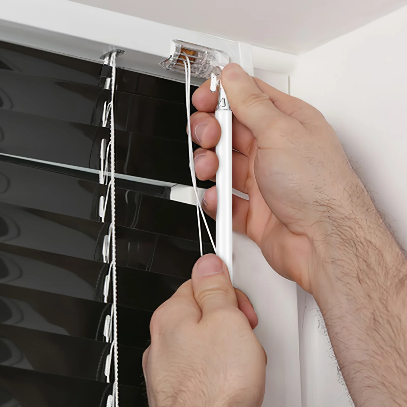 

3Pcs Blind Wands Replacement Tilt Rod Opener Stick Extended Reach PP Material Blind Wands